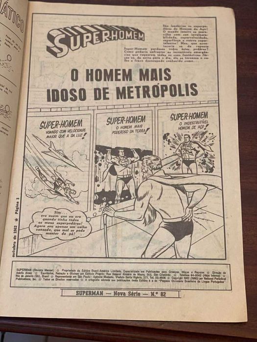 Revista  BD Superman, da EBAL,  nº 82