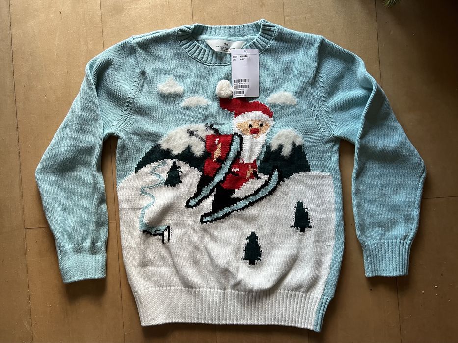 Sweter świąteczny / HM / 122-128 NOWY
