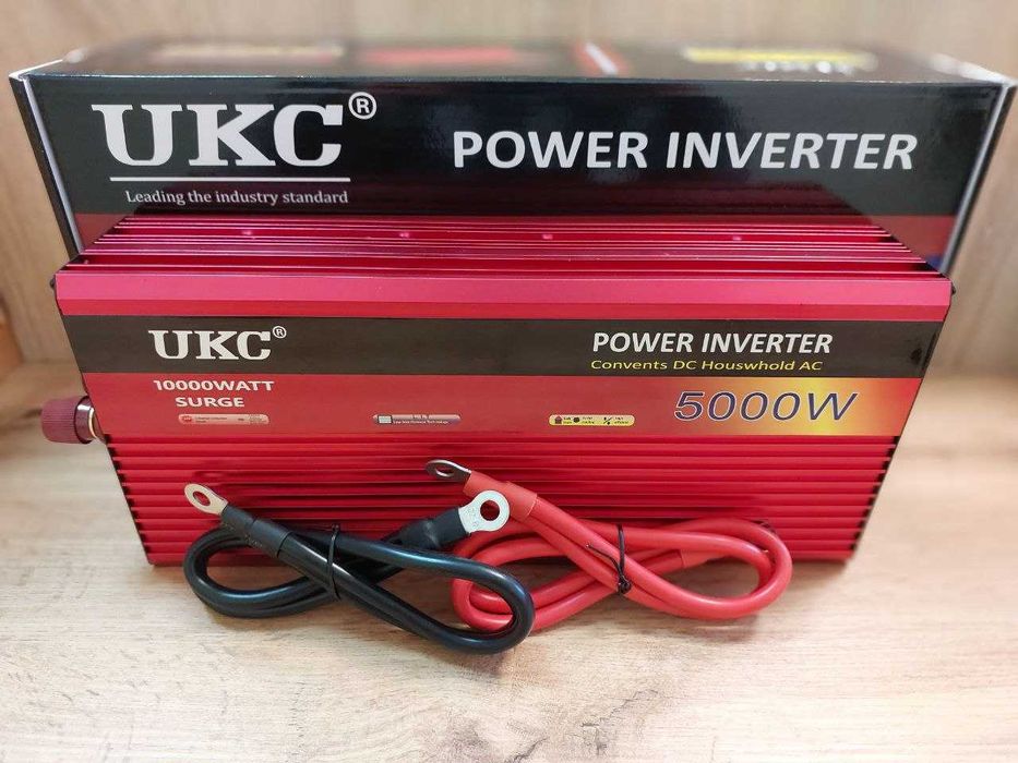 Преобразователь тока Инвертор Перетворювач напруги 12v 220v 5000Вт Led