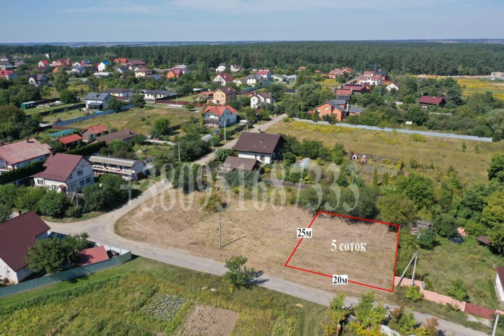 Забір'я.  Продаж ділянка під забудову 5сот.