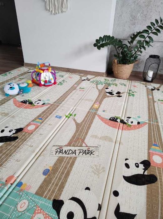 Bezpieczna Mata Edukacyjna Piankowa Dwustronna Składana Dla Niemowląt