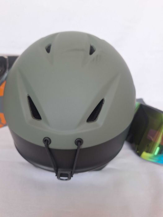 Kask narciarski Odoland SP0735 Black Green S 54-56cm Gogle