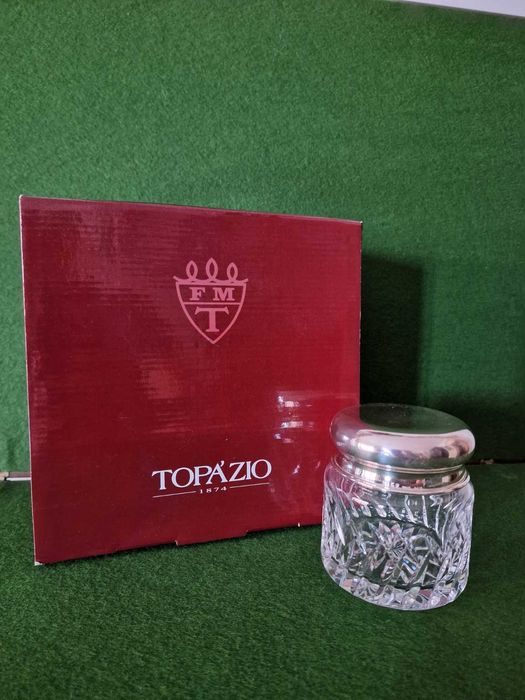 Guarda-joias em cristal Atlantis e prata Topázio (0,925)