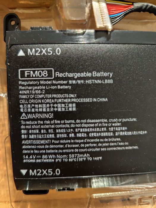Bateria laptop FM08,  86wh NOVA