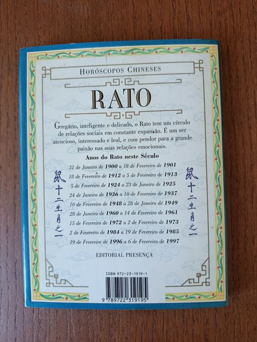 Rato - horóscopo chinês