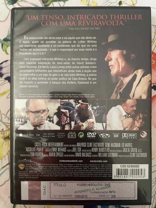 Absolute Power [Poder Absoluto] - Clint Eastwood