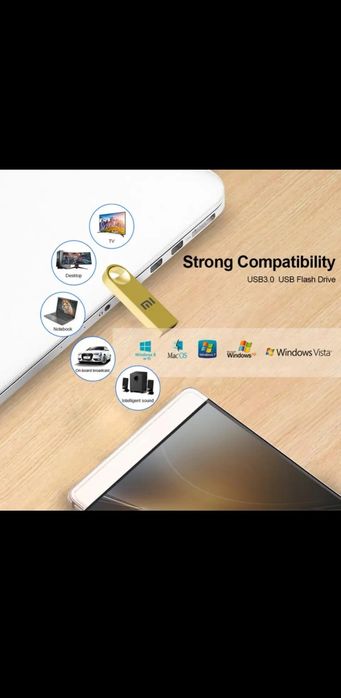 Pen de memória xiomi com 1000gb/2000gb nova com portes incluídos