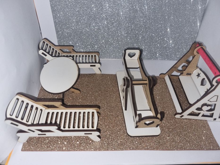 Еко меблі з дерева для пупсів лол пеппі