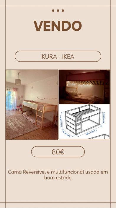 Cama criança - Kura Ikea