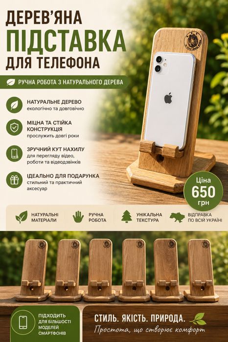 Дубова підставка