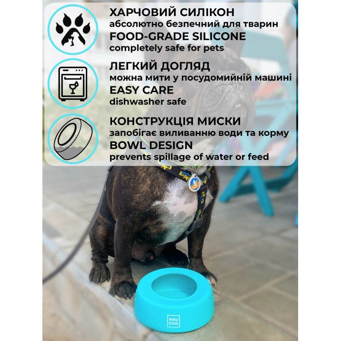Миска-непроливайка для собак і котів