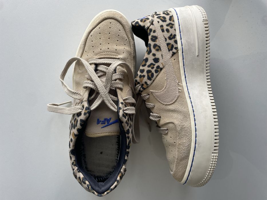 Кеди Nike Air Force 1 Sage Low (Leopard Print)