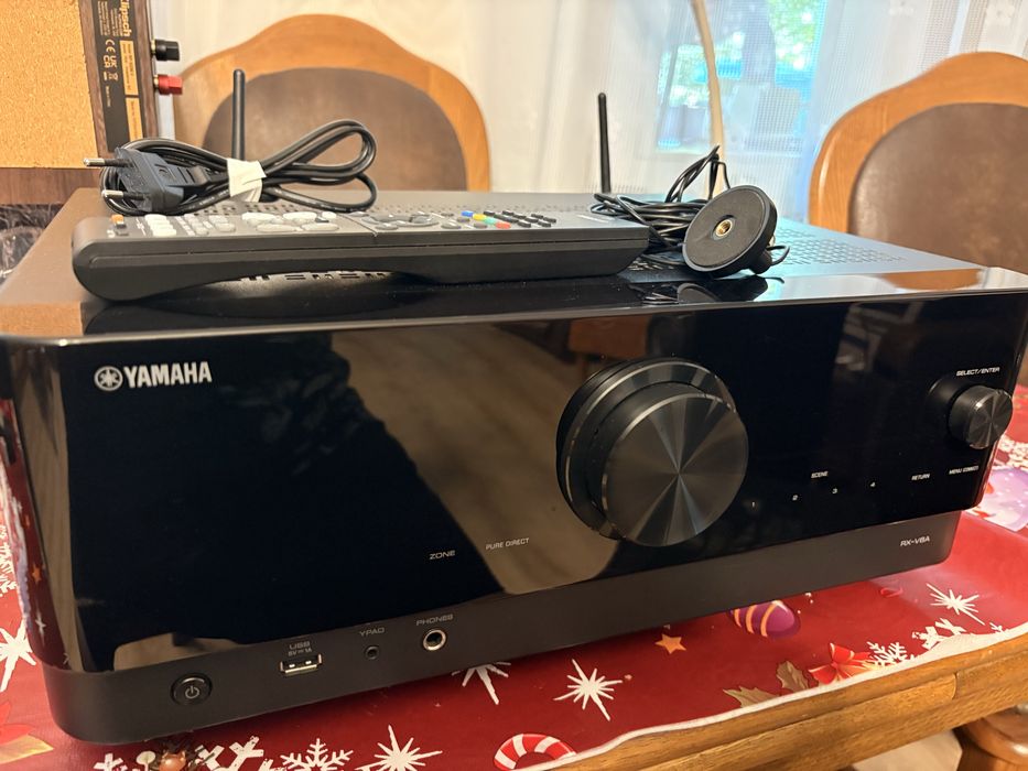 Amplituner 7.2 Yamaha RX-V6A MusicCast 8K Atmos | Stan BDB + Mik. YPAO + Pilot