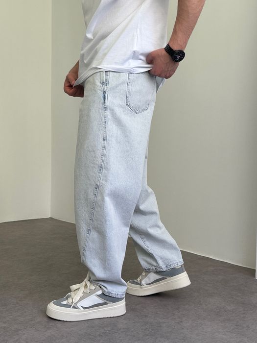 Джинси чоловічі широкі банани, balloon jeans, штани балони реп | Джинсы широкие мужские, штаны бананы, джынсы беги 90 х rap sk8 | Розмір M