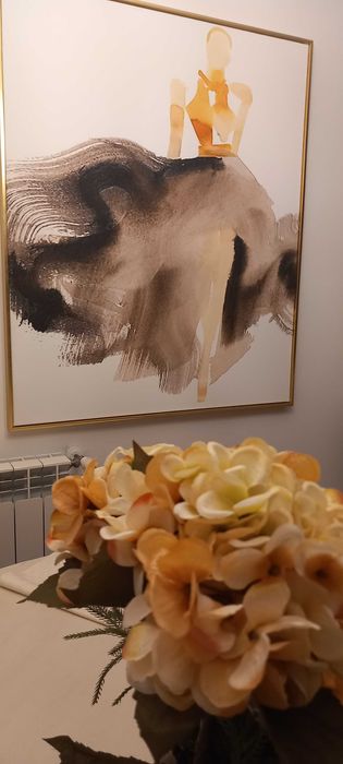 Quadro com BAILARINA  com vestido esvoaçante!!!