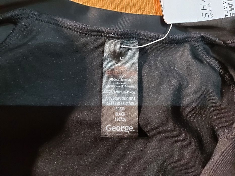 George body Swimsuit GB 12 =XL black exclusive edition