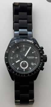 Relogio Fossil Preto - Como novo CH2842 Stainless Steel