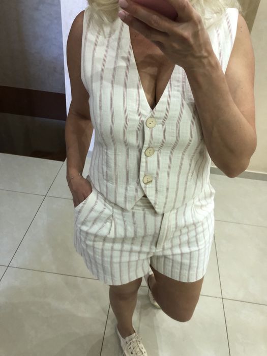 Жіночий лляний  костюм фірми ZARA.Розм.38