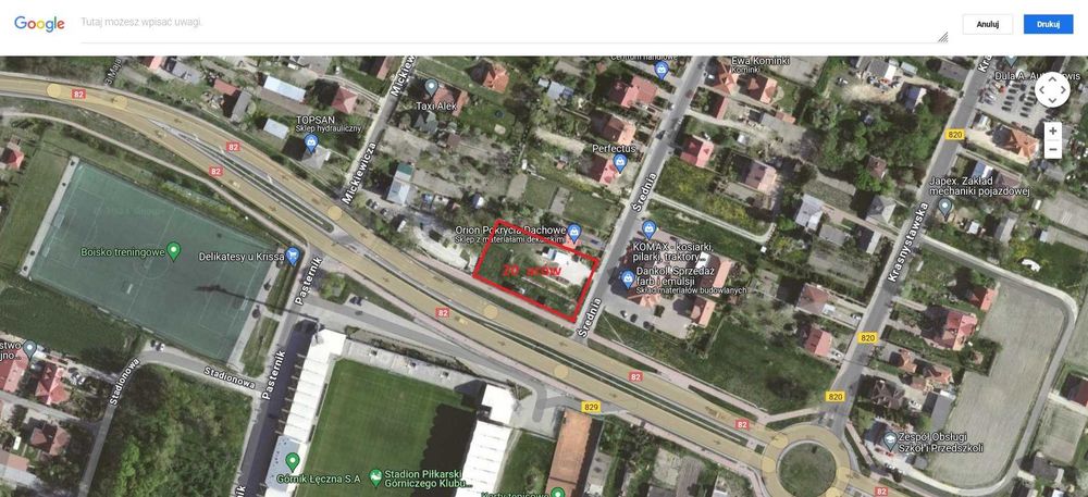 Wynajmę działkę w centrum miasta