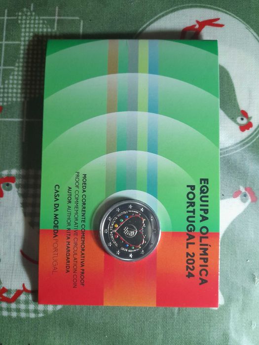 Moeda proof 2 euros equipa olímpica 2024