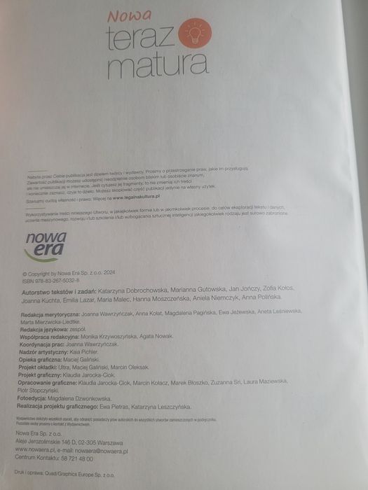 Now teraz matura język polski