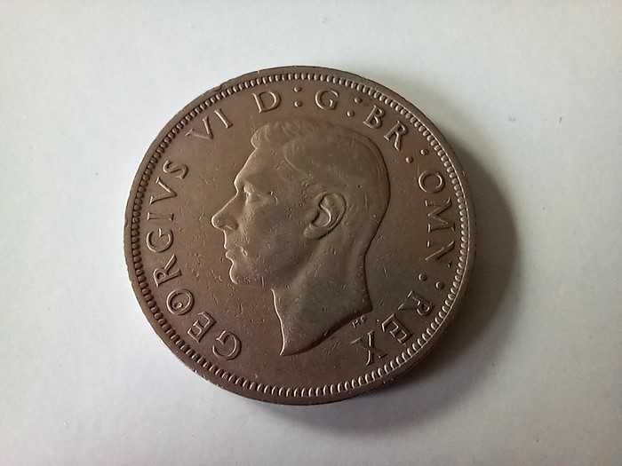 Moneta half Crown 1947 r