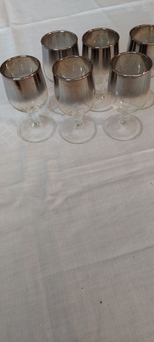 Kieliszki 6 sztuk Krosno PRL