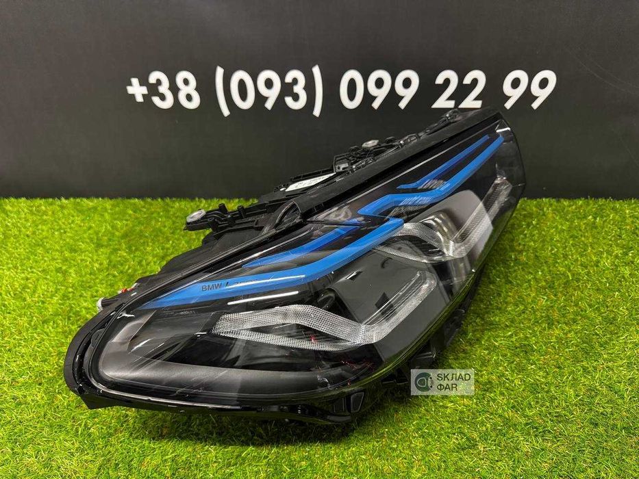 Передні фари BMW 5 G30 2020-2023 LCI SHADOW LASER Фара БМВ 5 Г30 рест чорний лазер Європа - Гарантія 3 місяці, trade in, встановлення