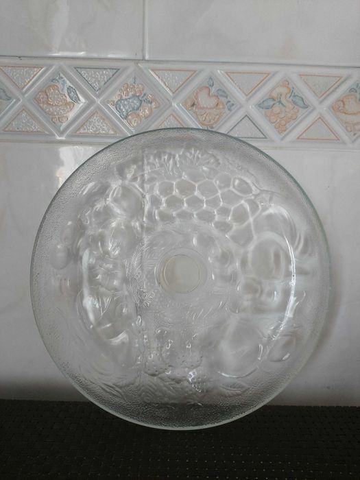 Prato em vidro para sobremesas