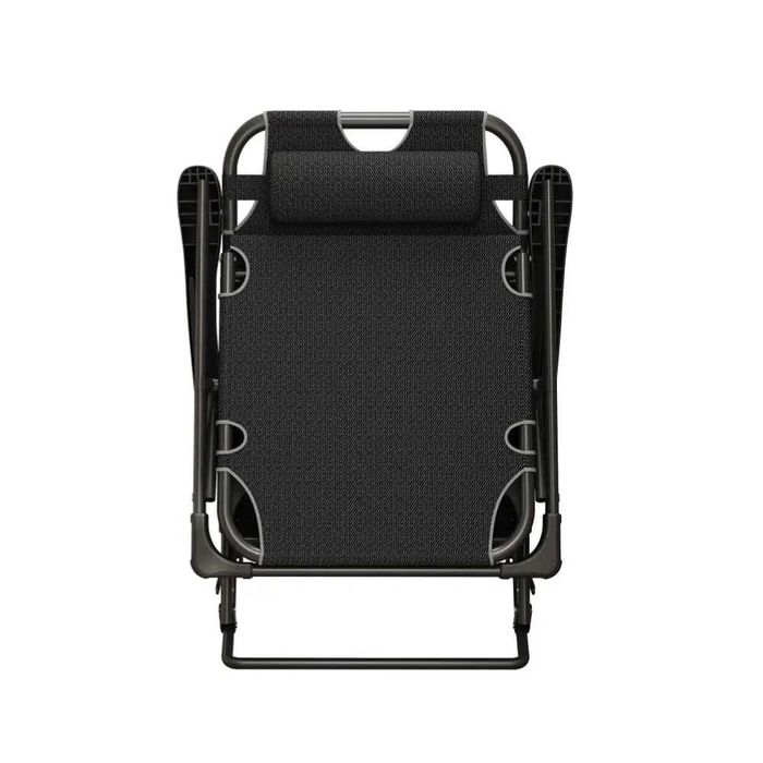 Розкладне крісло шезлонг садовий + матрац WCG FCB-S07PM