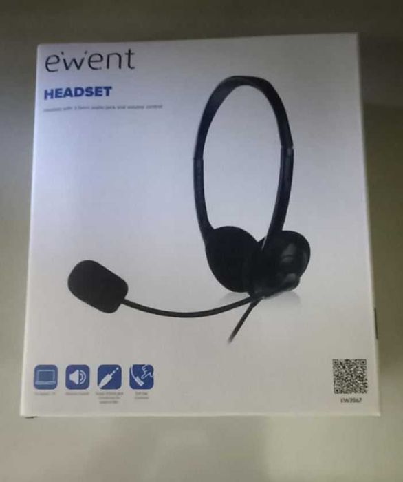 Conjunto de Headset Ewent