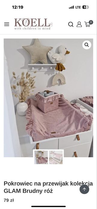 Kokon, becik, ochraniacz na łóżeczko, pokrowiec na przewijak, pojemnik