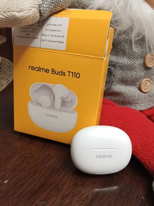 Nowe słuchawki bezprzewodowe biale