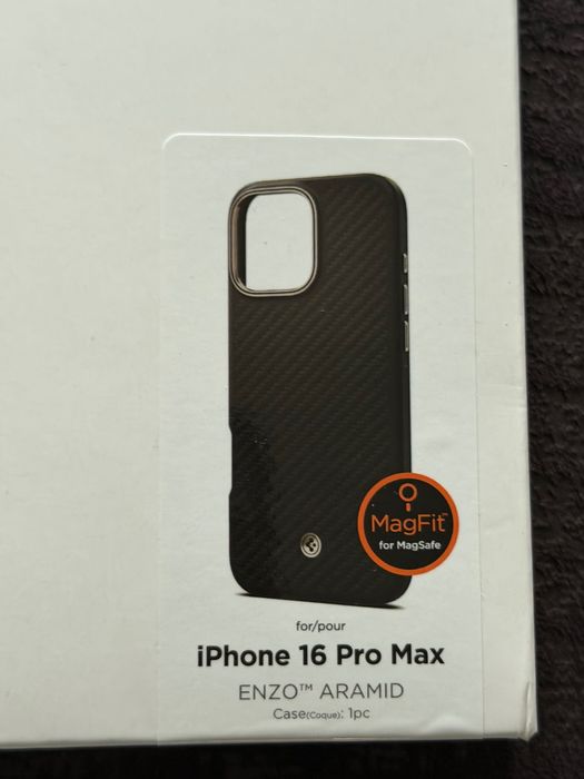 Capa Spigen Enzo Aramid iPhone 16 Pro Max + capa transparente+película
