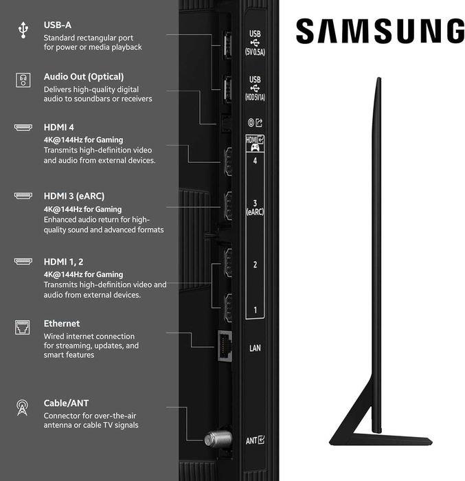 TV Neo QLED Samsung QE55QN70FAU 144Hz. SmartTV 4K Wi-Fi 5GHz.Прошивка-УКРАЇНА!!!