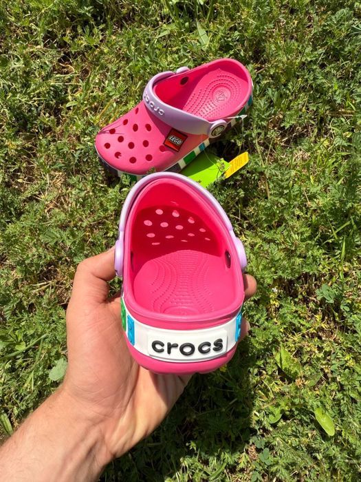 Crocs дитячі лего кроксы lego детские кроксы купить розовые сандали
