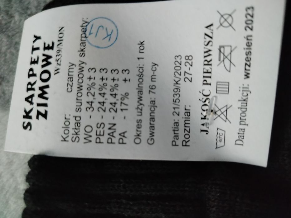 3-pak skarpet zimowych Krajewski Wz539