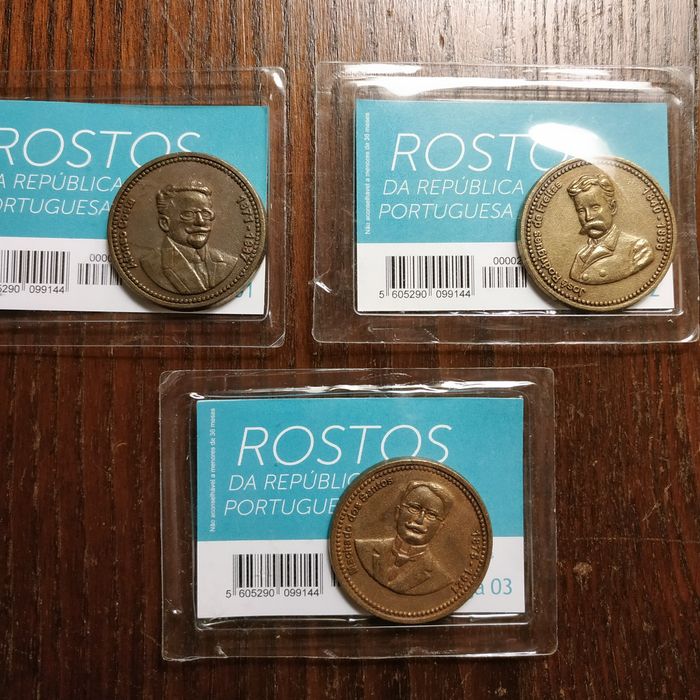 Moedas "Rostos da República Portuguesa"