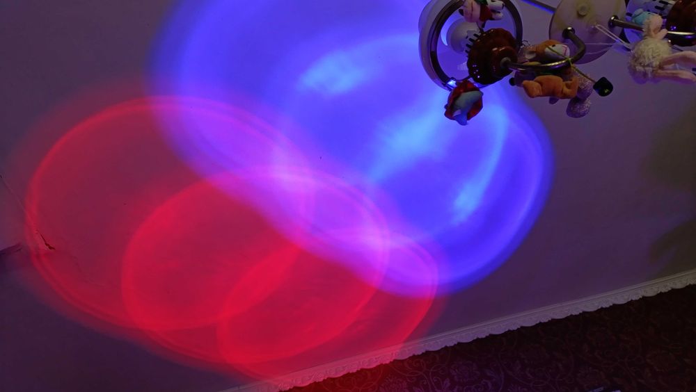 Прожектор RGB з пультом для саду, басейну, газону, 12W, 220V