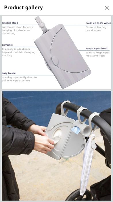 Ubbi on the go - pojemnik na mokre chusteczki