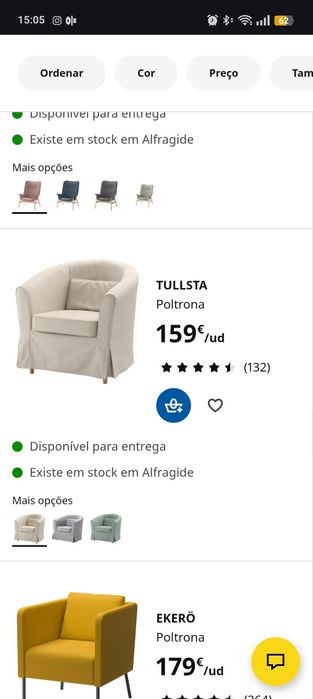 Poltrona (sofá) tullsta ikea