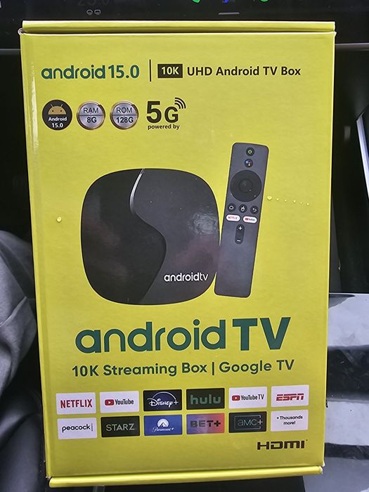 Box android 15 c/ comando