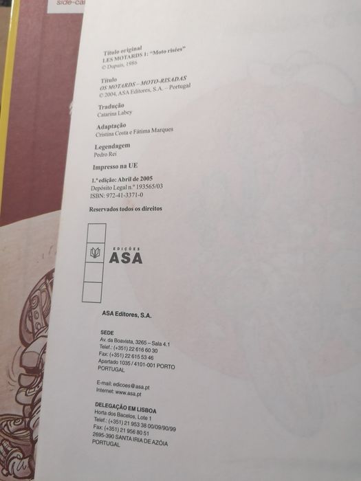 BD Os Motards - 1aEdicao Nacional 2005