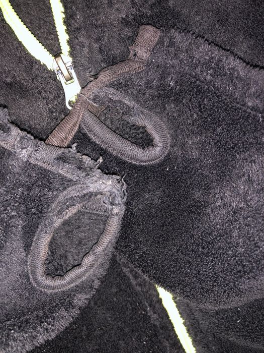 Bluza polarowa pluszowa miś czarna dla dziewczynki H&M 140 tanio