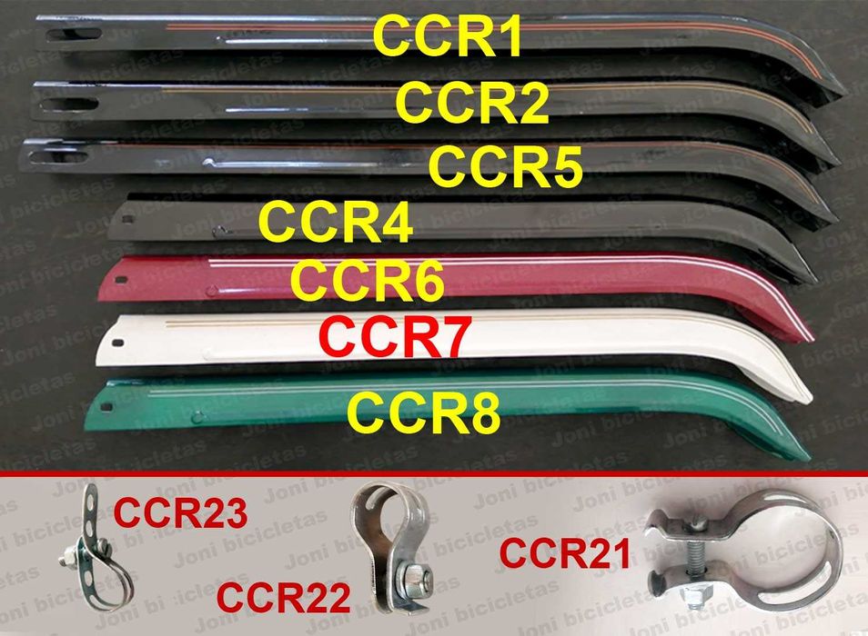 Cárter de corrente de bicicleta e suportes