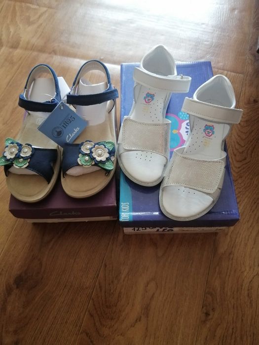 Новые кожаные босоножки/босоніжки Clarks(как Ecco) 29р-30р/19см