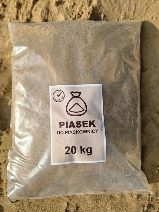 Piasek  Do Piaskownicy z Atestem Higienicznym Workowany Suszony Big-Bag Luz