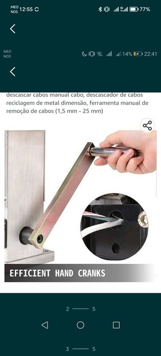 Máquina descarnar fio