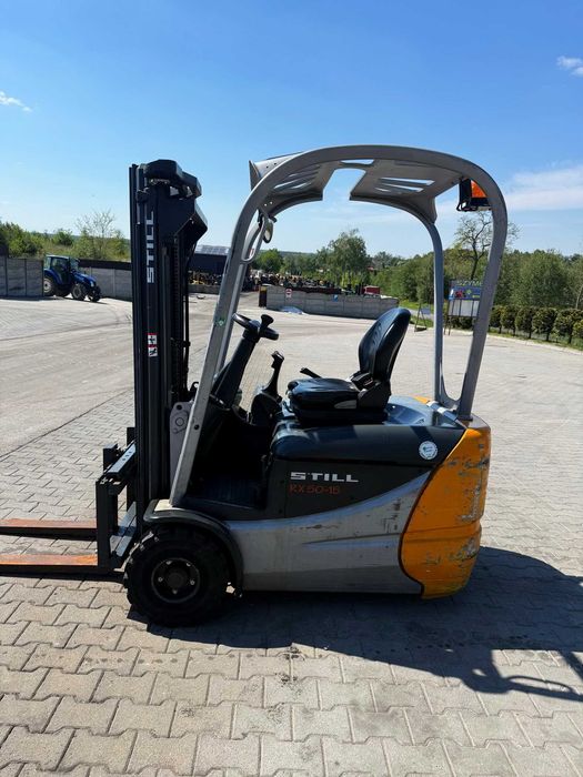 wózek widłowy elektryczny STILL RX50-15 Triplex 4.30m przesuw przebieg 4140mtg 2007r