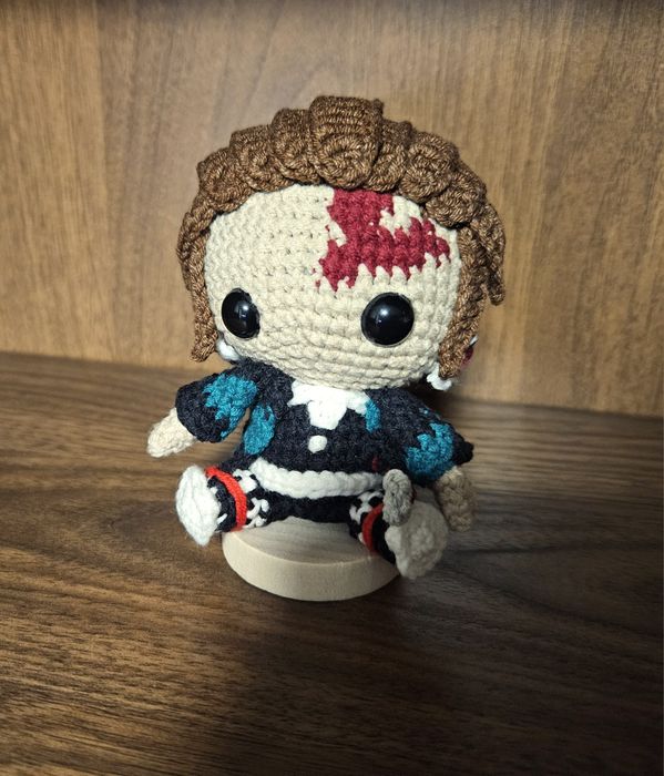 Maskotka Tanjiro Demon Slayer amigurumi handmade